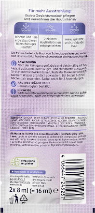 Gesichtsmaske Tonerde (2x8 ml) Balea