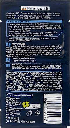 Gesichtsmaske Fresh Balea MEN