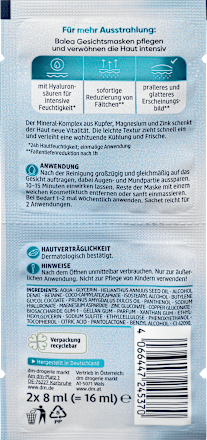 Gesichtsmaske Hyaluron (2x8 ml) Balea