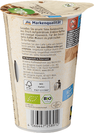 Kaffee, Caffé Latte   dmBio