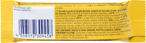 Barretta al gusto vaniglia Bourbon Mivolis