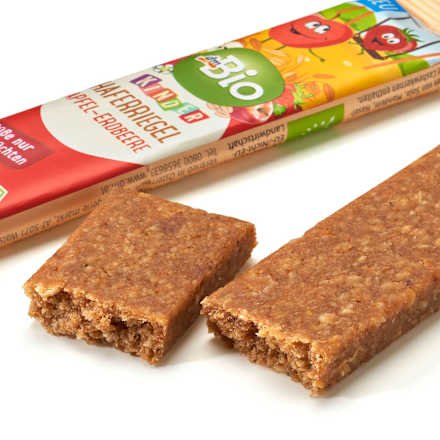 bio ovesná tyčinka jablko & jahoda dmBio
