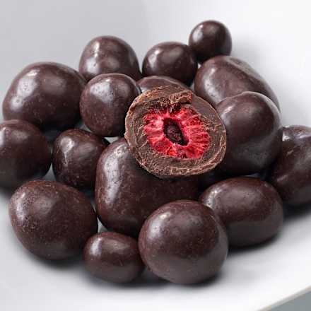 Bio liofilizirane maline, oblite s temno čokolado dmBio