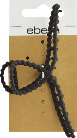 Šnala za kosu, valovita - crna ebelin