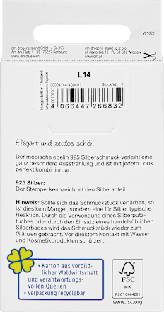 Ohrstecker und Ear Cuff 925 Silber ebelin