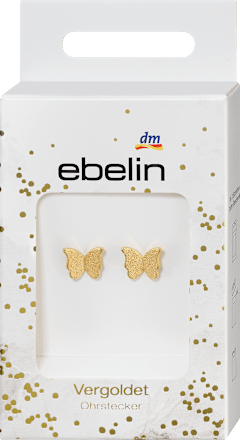 Ohrstecker in Schmetterlingsform / vergoldeter Modeschmuck ebelin
