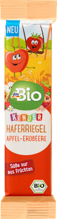 Fruchtriegel Hafer Apfel-Erdbeere, ab 3 Jahre dmBio