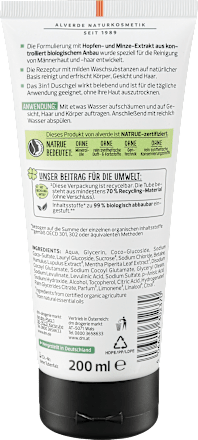 Duschgel 3in1 Active Nature alverde MEN