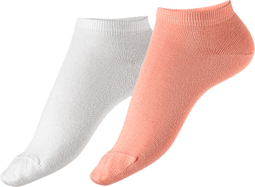 2er Pack Sneaker, Gr. 39-42, apricot, weiß Fascino