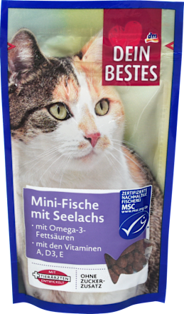 Katzenleckerli Mini-Fische mit Seelachs Dein Bestes