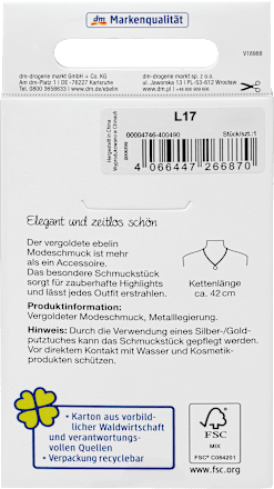 Glieder-Halskette vergoldeter Modeschmuck ebelin