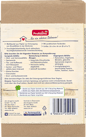 Komposztálózsák nature, 10 literes Profissimo
