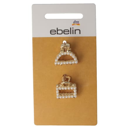 Fermagli dorati con perle ebelin