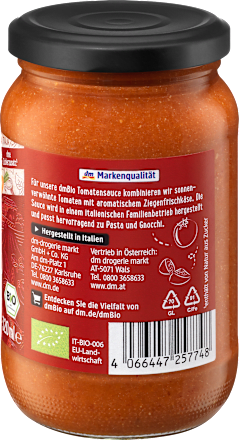 Bio paradižnikova omaka s svežim kozjim sirom dmBio