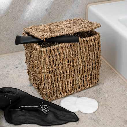 Geflochtener Korb aus Seegras, natur  keine Marke