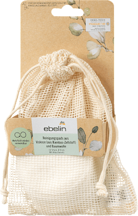 Sminklemosó korong mosóhálóval ebelin