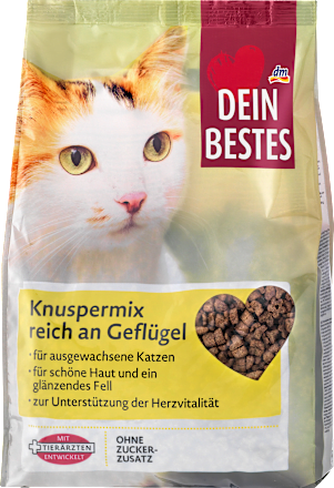 Trockenfutter Katze Knuspermix mit Geflügel Dein Bestes