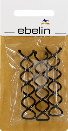 Spiral Bobby Pin schwarz ebelin
