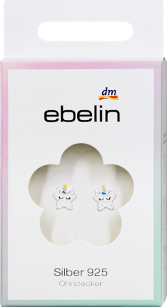 Einhorn-Ohrstecker in Sternchenform Silber 925 (1 Paar) ebelin