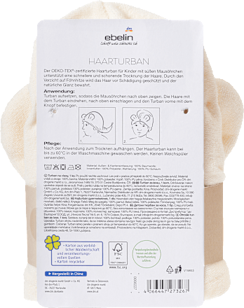Haarturban für Kinder ebelin