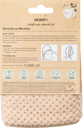 Haarturban Mikrofaser ebelin