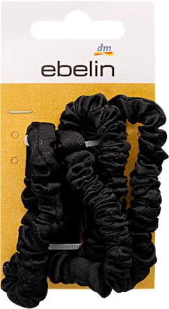 Scrunchy gumice za kosu, crne ebelin