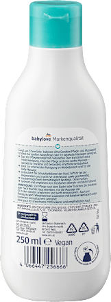 Ultra szenzitív ápoló babaolaj száraz, érzékeny és allergiára hajlamos bőrre babylove