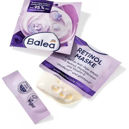 RETINOL maska za lice sa anti-age efektom, 2x8ml Balea