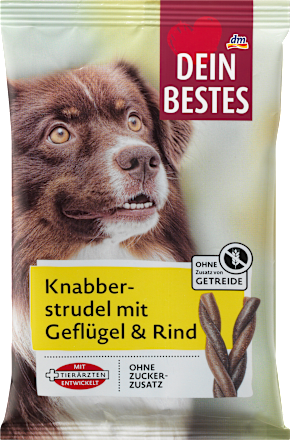 Dopolnilna hrana za odrasle pse - zavite palčke za grizljanje s perutnino in z govedino DEIN BESTES