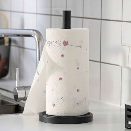 Küchenrollenhalter stehend, schwarz  Dekorieren & Einrichten