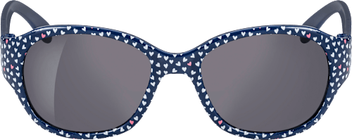 Sonnenbrille Kinder blau mit Herz-Motiven SUNDANCE