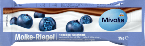 Barretta al gusto mirtillo Mivolis