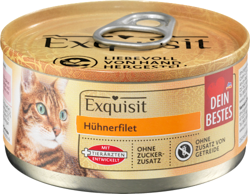 Nassfutter Katze Exquisit Hühnerfilet Dein Bestes