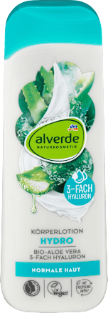 alverde Körperlotion Hydro Bio-Aloe Vera, 3-fach Hyaluron alverde NATURKOSMETIK