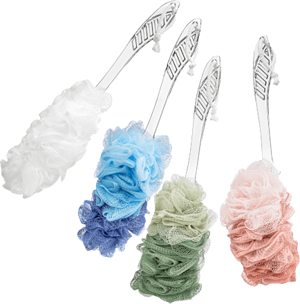 Četka za kupanje sa lufa sunđerom za piling i masažu, više vrsta ebelin