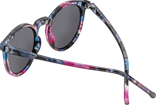 Sonnenbrille mit gemustertem Gestell und grauer Tönung  SUNDANCE