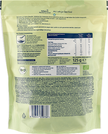 Kindermüsli Apfel-Birnen-Sterne ab 1 Jahr babylove