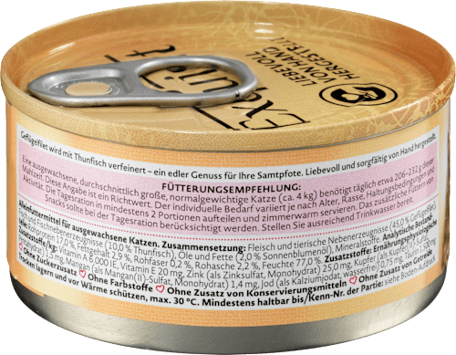 Nassfutter Katze Exquisit Geflügelfilet mit Thunfisch Dein Bestes