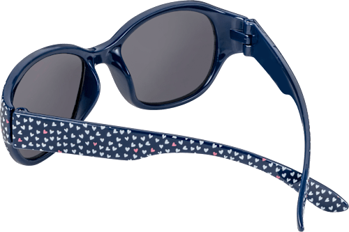 Sonnenbrille Kinder blau mit Herz-Motiven SUNDANCE