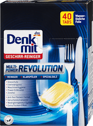 Spülmaschinen-Tabs Multi-Power Revolution Denkmit
