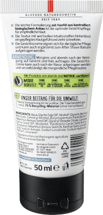 SENSITIVE krema za lice alverde NATURKOSMETIK MEN