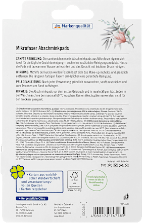 Gąbeczki z mikrofibry do demakijażu ust ebelin