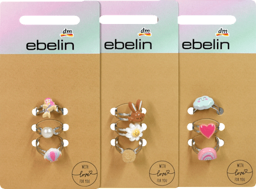 Ringe mit verschiedenen Motiven ebelin