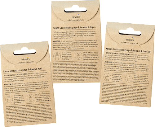 Konjac Gesichtsreinigungs-Schwamm ebelin