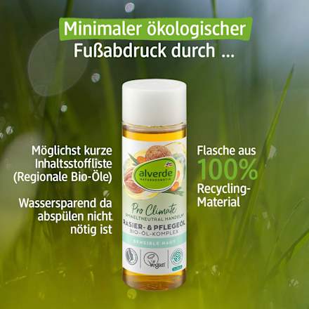 Rasieröl und Pflegeöl mit Öl-Komplex alverde NATURKOSMETIK