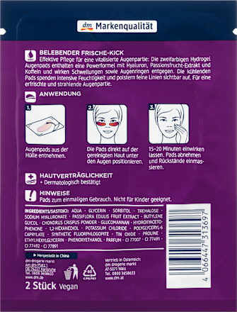 Blazinice za področje okoli oči Hydrogel Balea
