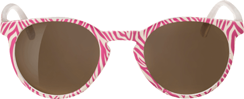 Sonnenbrille Junior rosa Tiger-Print SUNDANCE