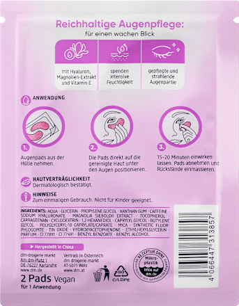 HYDROGEL jastučići za predeo oko očiju - magnolija Balea