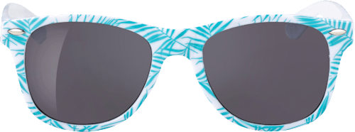 Sonnenbrille Junior mit blauen Palmenblättern SUNDANCE