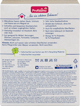 Staubwedel mit Bezügen, Set: 1 Griff + 3 Bezüge Profissimo